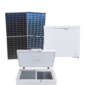 Prix de gros Homeappliance 208 litres <span class=keywords><strong>panneau</strong></span> <span class=keywords><strong>solaire</strong></span> batterie congélateur coffre affichage écologique - Product Image 1