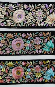 ลูกไม้ปักลายดอกไม้สีดำหรูหราพร้อมรายละเอียดที่ซับซ้อนสำหรับชุดเจ้าสาวที่ทันสมัยและชุดราตรีสำหรับกระเป๋ารองเท้า - Product Image 2