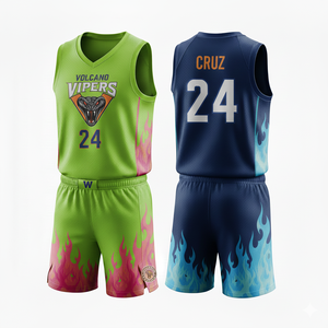 Tenues de basket-ball personnalisées unisexes pour adultes avec nom d'équipe et logos, 100% polyester, impression par sublimation, respirantes, séchage rapide - Product Image 5