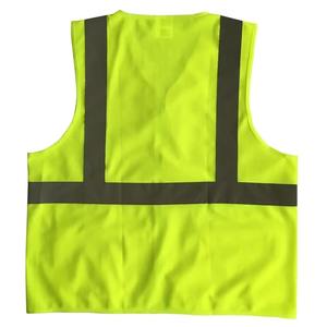 Gilet de sécurité réfléchissant respirant à séchage rapide écologique de haute qualité pour hommes haute visibilité grande taille vêtements d'extérieur pour l'été - Product Image 2