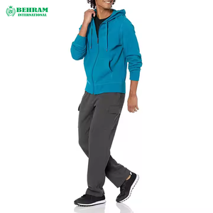Sweat à capuche zippé unisexe de haute qualité 100% coton molletonné/éponge française Confortable, élégant, décontracté, respirant, séchage rapide - Product Image 3
