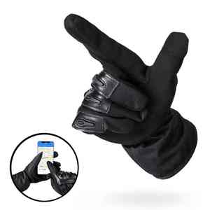 Vêtements de plein air hommes gants de cyclisme en cuir respirant bas quantité minimale de commande 2025 meilleure vente taille personnalisée étanche Racing Protection - Product Image 4