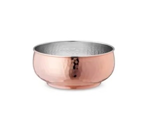 Bol à fruits en métal durable, designs élégants faits à la main, plaqué cuivre, forme personnalisée, bol à chocolat, 30 cm, 0,4 kg, pour mariage et fêtes - Product Image 1