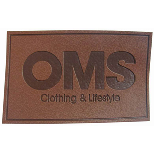 L002 Low MOQ Custom Genuine Leather Jean Label Tag Embossed Hollowed-out Effect Faux Leather Laser Cut Logo Pu Labels Patch - Product Image 6