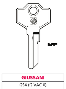 Chiave Ottone Gs4 (g. Vac 0) Giussani - Product Image 1