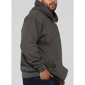 100% algodón 600 Gsm Heavyweight French Terry Sudadera con capucha de gran tamaño estampado sólido invierno personalizado liso botón con capucha liso teñido - Product Image 5