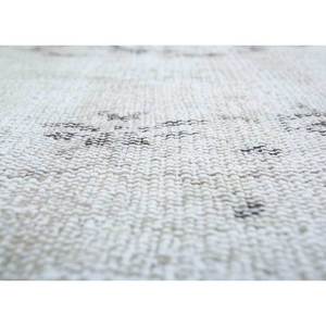 Tapis vintage en laine ivoire Pae-1340, noués à la main, motifs médaillon rectangulaires en puzzle, pour usage domestique - pour salon, couloir, entrée, voiture - Product Image 3