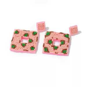 ต่างหูลูกปัดแก้วแบบแฮนด์เมดทันสมัยต่างหูลูกปัดแบบโฮมเมดมีสไตล์เครื่องประดับแฟชั่นทำมือไม่เหมือนใครดีไซน์สร้างสรรค์ - Product Image 5