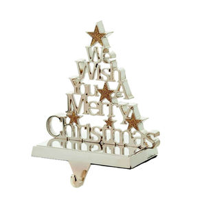 Soporte de calcetín de Navidad de Metal dorado moderno de alta calidad decoración de fiesta festiva con cantidad de exportación - Product Image 6