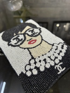 Ladies Clutch <b>Purse</b> Elegant <b>Large</b> Capacity Cotton Handbag with Waterproof Button Closure Eco-Friendly Durable - Product Image 2