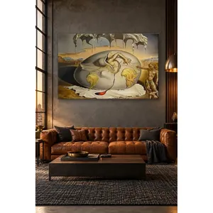 Impression sur toile « Fida Dali Geopolitical Child Watching the Birth of the New Man » - Product Image 1
