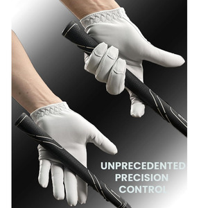 Gants de golf antidérapants professionnels pour adultes grande sensation mouton naturel blanc cuir véritable léger poignées de sport à main - Product Image 2