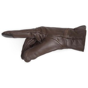 ถุงมือหนังผู้ชายคุณภาพสูงยอดนิยม หน้าจอสัมผัสได้ สีตามสั่ง กันความร้อน ใช้ได้ทุกวัน ลำลอง ใช้กลางแจ้ง ความยาวข้อมือปกติ - Product Image 3