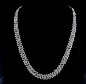 Premium Quality Sleek <b>Cuban</b> Link Sterling Silver Moissanite <b>Necklace</b> Durable Comfortable Everyday Use for Certified Unisex - Product Image 2