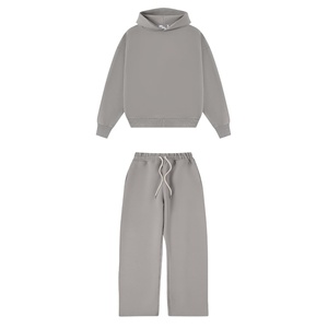 Conjunto Deportivo Informal de Algodón de Primera Calidad para Hombre, Corte Regular, Sudadera con Capucha Personalizada y Pantalones Deportivos - Product Image 2