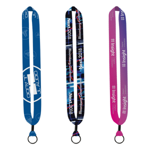 Longe durable de 1 pouce sublimée par teinture avec sertissage en métal et anneau fendu en métal - Product Image 1