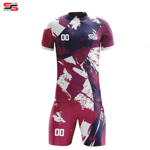 Camisetas de Fútbol Personalizadas por Sublimación, Unisex, Transpirables, de Secado Rápido, Cuello en V, Media Manga, Impermeables, con Logotipo y Nombres de Equipos Personalizados - Product Image 4