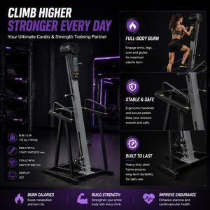 Máquina de Escalada Vertical y Simulador de Escalada para Gimnasio, de Calidad Comercial BM, con Tracción Delantera Ajustable y Ecológica - Product Image 2