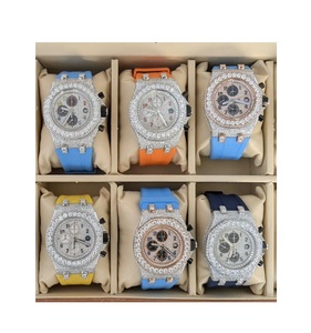 Reloj de pulsera de acero inoxidable con movimiento mecánico automático VVS Moissanite para hombre - Product Image 3