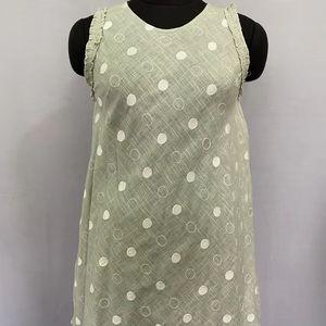 Personalizado de alta calidad señoras elegante Midi 100% algodón Casual mujer suave Casual bordado verano Middi vestidos verano encantador - Product Image 1