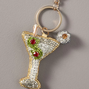 Festival broderie perlée porte-clés à la main fermeture éclair breloque perles de rocaille broderie porte-clés cadeau avec accepter par la mode glowin - Product Image 2