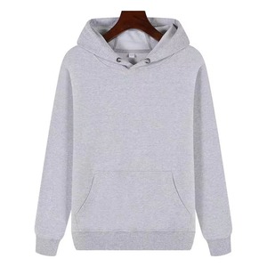 Sweat-shirt à capuche uni pour homme et femme, avec logo personnalisé imprimé, design OEM, coupe décontractée, pour l'hiver - Product Image 2