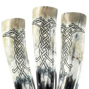 Soporte de cuerno vikingo de búfalo de la mejor calidad Soporte de hierro de nuevo diseño Soporte de hierro grande pulido para cerveza segura para alimentos Buen precio Faizacraft - Product Image 1