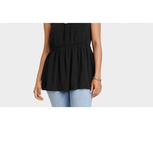 Top Corto Asimmetrico Nero da Donna Knox Rose XS, Traspirante, in Maglia, con Stampa Geometrica, Stile Corsetto Corto per Outfit da Club - Product Image 3