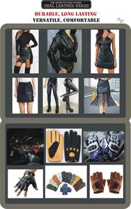 Vestes en cuir brodées noires pour moto, automne et hiver - Product Image 6