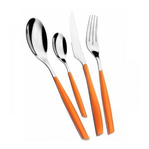 Lot de 4 couverts en acier inoxydable idéal pour les ustensiles de cuisine Table Home party Use Couverts plaqués couleur argent Long manche bleu - Product Image 6