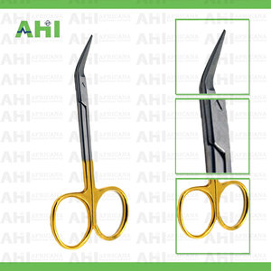 กรรไกรตัดผ้าก๊อซเกรดพรีเมียม ยี่ห้อ AHI รุ่น Class I ผลิตจากสแตนเลสสตีล ใช้งานด้วยมือ นำกลับมาใช้ใหม่ได้ ขนาด 145 มม. ด้ามโค้ง สำหรับงานผ่าตัด ได้รับการรับรองมาตรฐาน CE - Product Image 2
