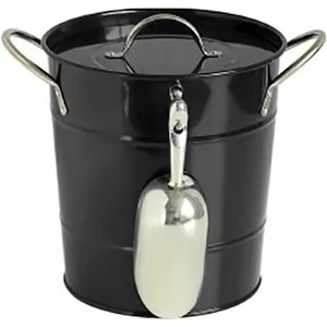 ถังน้ำแข็งโลหะหุ้มฉนวนผนังสองชั้นพร้อมฝาปิดสำหรับงานแต่งงานบ้านโรงแรมร้านอาหารปาร์ตี้อ่างเครื่องดื่ม - Product Image 4