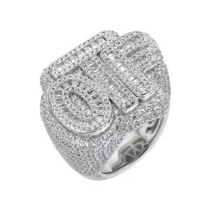 Anillo de oro de hip hop para hombre de ley con anillo de dedo de diamante de moissanita, la mejor colección de joyas de rapero - Product Image 4