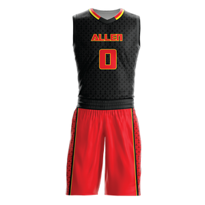 Conjunto de Uniforme de Baloncesto Personalizado para Adultos, de Alta Calidad, Transpirable, Anti-UV, Sin Mangas, 100% Poliéster, para Todo el Equipo - Product Image 1