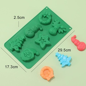 RTS Products Eco Friendly Food Grade <b>Silicone</b> Christmas Mold Nonstick Reusable <b>Bakeware</b> Seller - Product Image 5