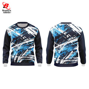 Sublimación Sudadera de invierno sólida 100% Poliéster Forro polar Cuello redondo con características transpirables y de secado rápido - Product Image 4