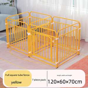 Botón de Casa de perro de plástico sólido de 7-9 piezas, jaula para mascotas antiescape para interiores, inodoro de <span class=keywords><strong>entrenamiento</strong></span>, malla metálica de acero inoxidable pequeño y mediano - Product Image 4