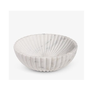 Cuenco de mármol hecho a mano de lujo, Centro de Mesa de Piedra elegante para mesa de comedor del Hogar personalizado para servir aperitivos, decoración de ensalada de frutas - Product Image 6