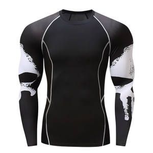 Chemise de compression BJJ MMA à manches longues pour homme Boxing Rashguard - Product Image 6
