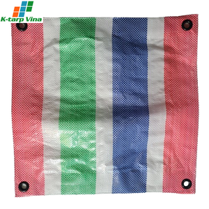 Meilleures ventes K-Tarp Vina OEM ODM Toile en PE à rayures multicolores, épaisseur personnalisable et découpe sur mesure, moulage Vietnam - Product Image 2