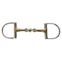 CST Mors de dressage confortables et larges en acier inoxydable à joues pleines et bouche creuse avec crochets pour selle western et équitation, durables