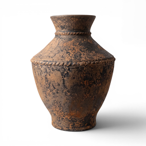 Pot de fleurs en terre cuite émaillée de taille moyenne avec trou de drainage, pot à fleurs moderne en argile, écologique, grande taille - Product Image 2