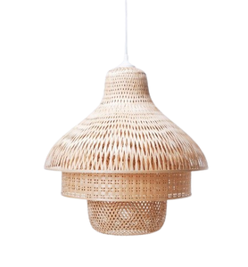 Meilleur style plafonnier suspendu pour la maison salon couleur marron design antique lustre rotin suspendu suspension - Product Image 1