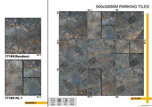 Azulejos de estacionamiento de porcelana 40x40cm Área exterior 400x400mm Azulejo de pavimentación Pisos exteriores Azulejos de porcelana Estacionamiento de porcelana - Product Image 6