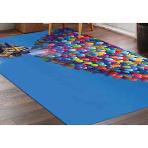 Alfombra Disney Up, alfombra con globos coloridos, alfombra con globos de aire, alfombra estampada, alfombra suave con pelo. - Product Image 2
