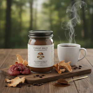 Biologische Champignonkoffie 10 In 1 Blend Leeuwen Manen Chaga Reishi Cordyceps Functionele Brain Wellness Veganistische Kruidensupplement Focus - Product Image 1