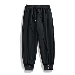 Wholesale Women Flare Jogger Pants and <b>Trousers</b> 100% Cotton Breathable Soft Baggy <b>Wide</b> Straight <b>Leg</b> Pants - Product Image 1