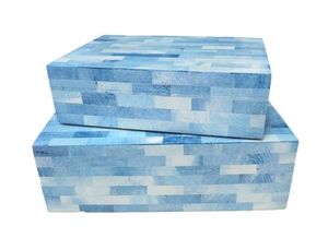 Boîte à bijoux haut de gamme en incrustation d'os pour cadeaux de luxe, boîte à bijoux décorative en incrustation d'os pour la décoration intérieure - Product Image 4