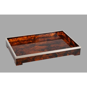 Plateau en corne marron pour table à manger élégante utilisation de cuisine décor à la maison fête hébergement et affichage moderne élégant de l'Inde - Product Image 4