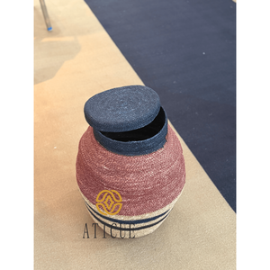 Cesta Multiusos ATICUE de 9x20 Pulgadas, Forma de Surahi, Tejida a Mano, con Tapa, para Almacenamiento Decorativo en la Sala de Estar - Product Image 5